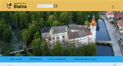 Desktop Screenshot of mesto-blatna.cz