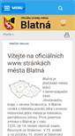 Mobile Screenshot of mesto-blatna.cz