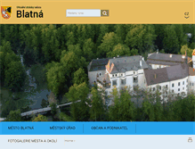 Tablet Screenshot of mesto-blatna.cz